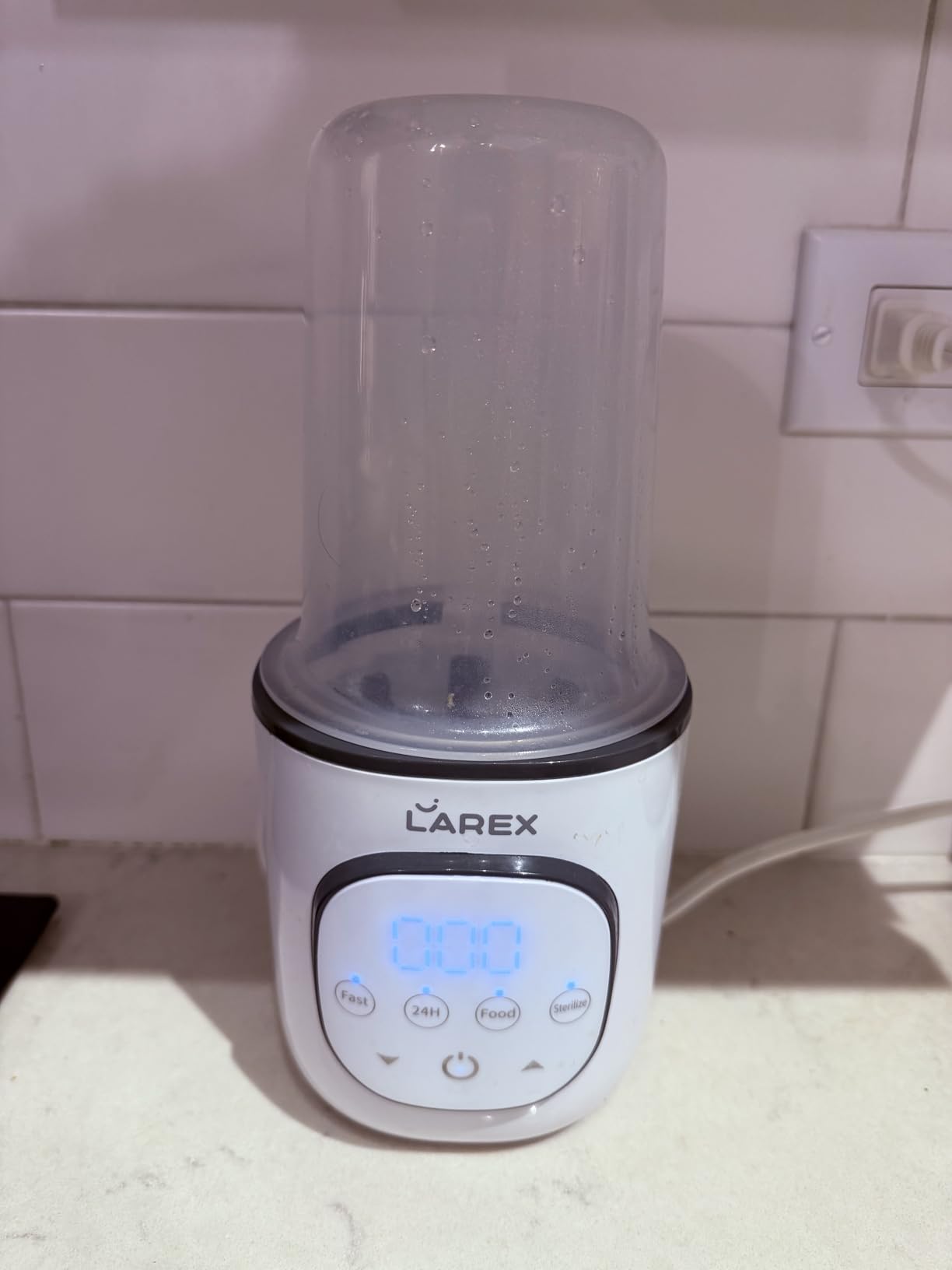 LAREX Bottle Warmer, Fast Baby Bottle Warmer for Breastmilk and Formula, with Timer and Accurate Temp Control, 8 in 1 Baby Milk Warmer BPA Free with Digital Display, Bottle Warmers for All Bottles customer photo 1