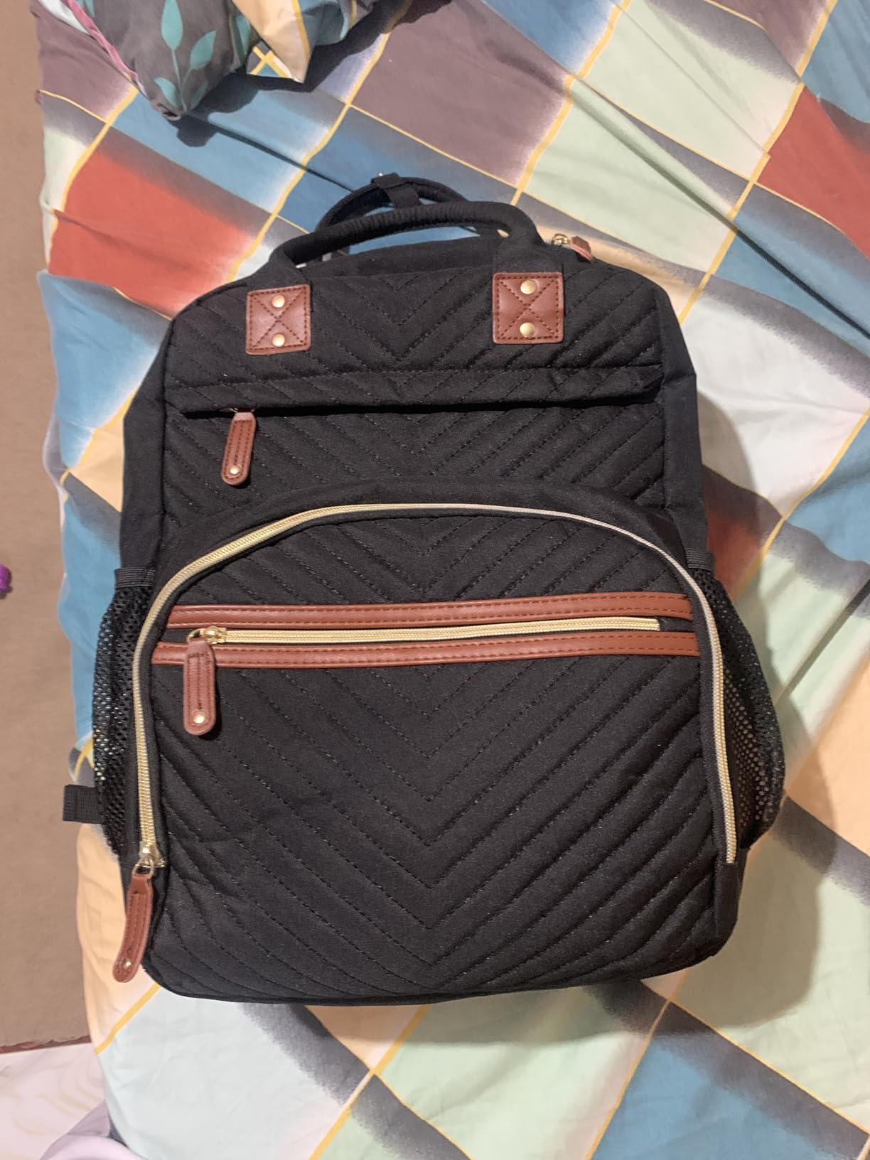 Tenot Diaper Bag Backpack for Women with Insulated Pockets Black | Large Capacity, Multifunctional, Waterproof, Travel Baby Diaper Bags for Mom,Dad,Baby Girl Boy customer photo 1