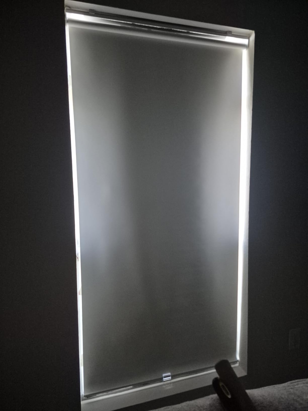 AOSKY Blackout Cordless Roller Shade for Indoor Windows, 23