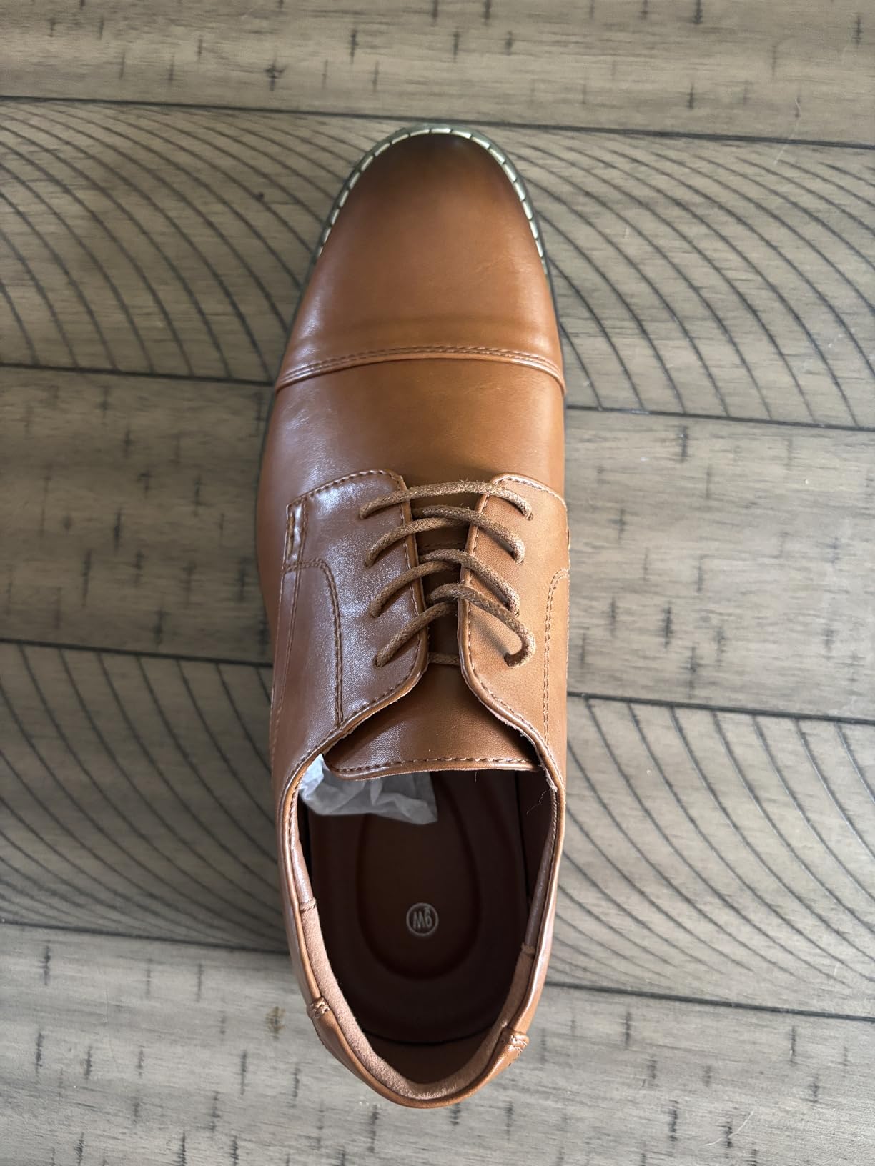 Mens Dress Shoes Wingtip Formal Oxford Shoes for Business Wedding | Anti-Slip Durable Sole, Removable High-Rebound Foam, Soft Lining, Suit Shoes for Office, Wedding & Formal Events customer photo 1