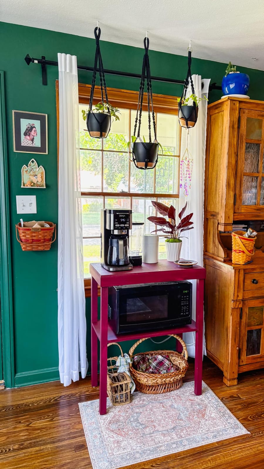 Bouqlife 3 Set Self Watering Hanging Planters for Indoor Plants customer photo 2