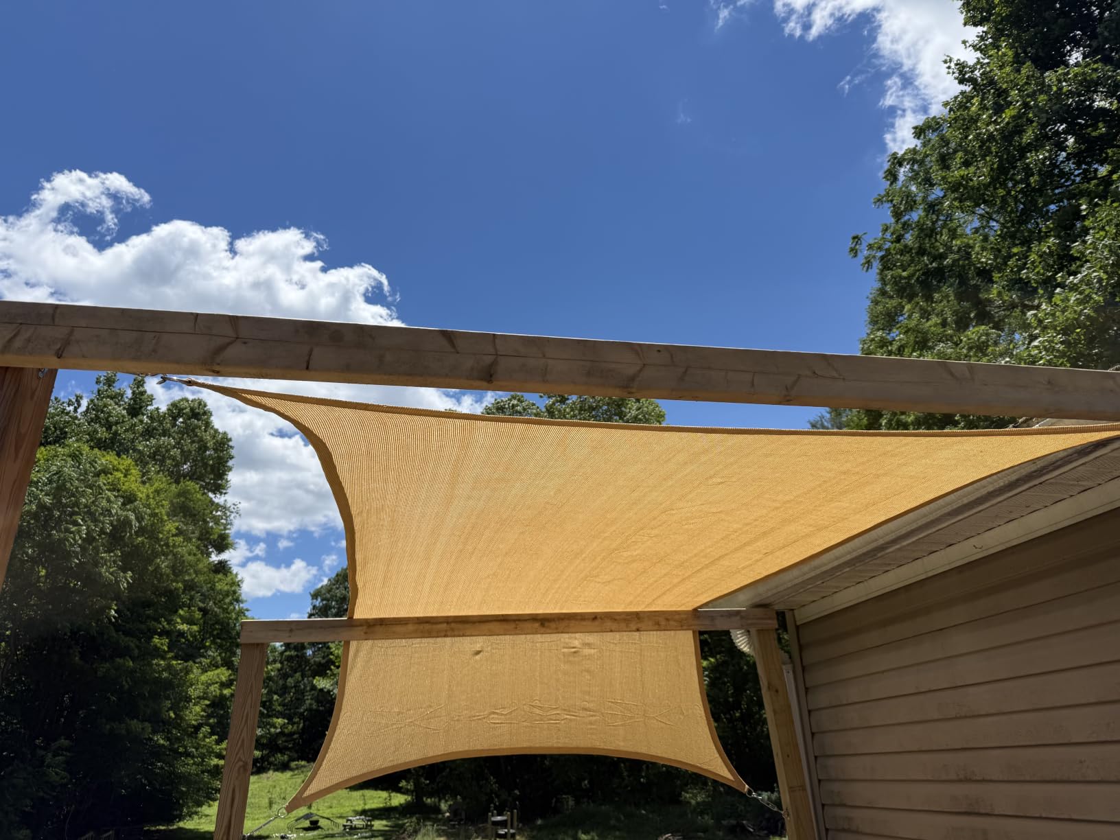 GORILLA GRIP Heavy Duty Sun Shade Sail for Outdoor Patio, 12x16 FT, Gray customer photo 2