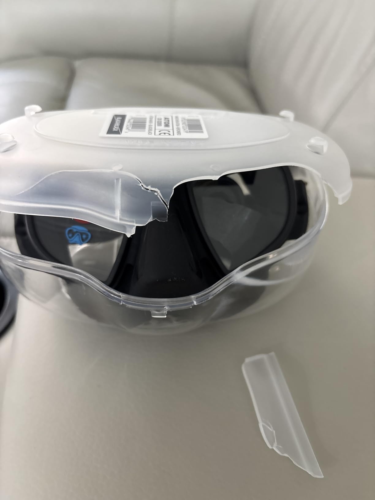 Cressi Frameless Freediving Mask with Reduced Internal Volume and Ergonomic Nose Shape - Atom: Made in Italy customer photo 1