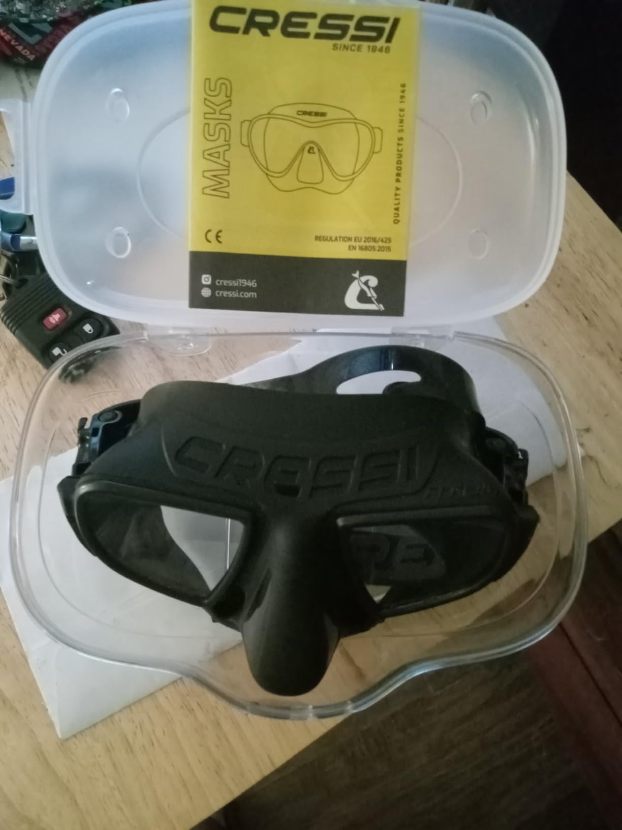 Cressi Frameless Freediving Mask with Reduced Internal Volume and Ergonomic Nose Shape - Atom: Made in Italy customer photo 2