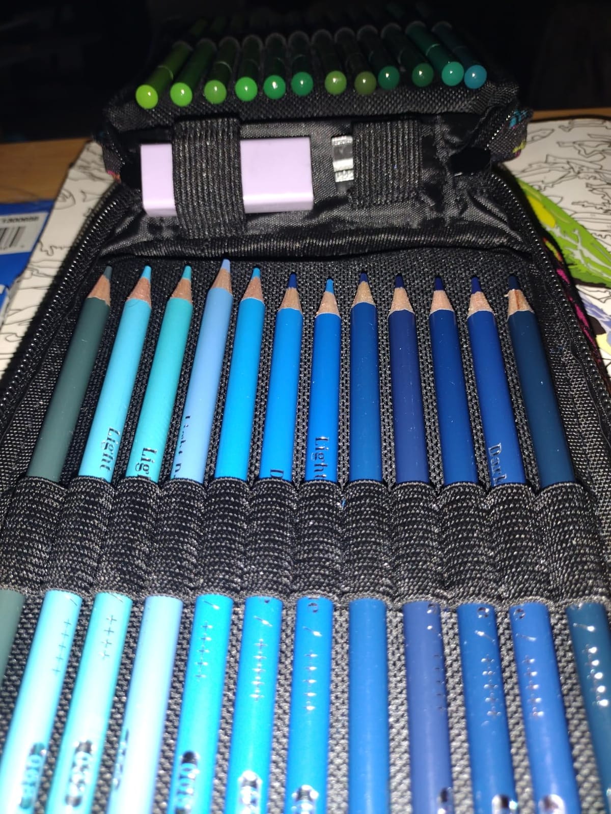 H & B 72 Colored Pencils Set for Adults with Coloring Book & Portable Case customer photo 2