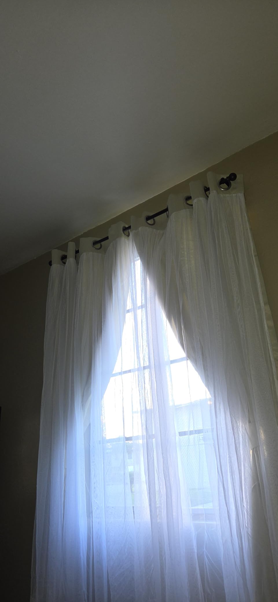 GXOACKJ Curtain Rods for windows 32-48 inch, 5/8 inch Decorative Curtain Rod Set, Matte Black Splicing Heavy Duty Metal Curtain Rod with Brackets customer photo 1