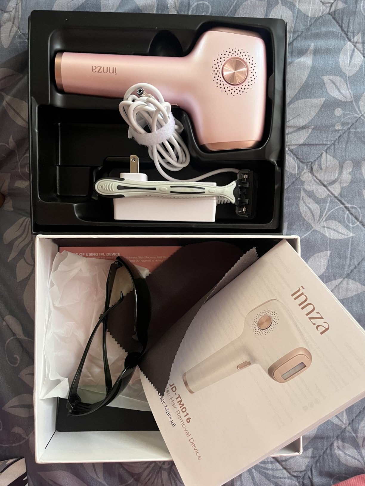 INNZA IPL Hair Removal with Ice Cooling Care Function for Women | Long-Lasting Results, 999,999 Flashes Painless Hair Removal, for Armpits Legs Arms Bikini Line, Corded customer photo 2