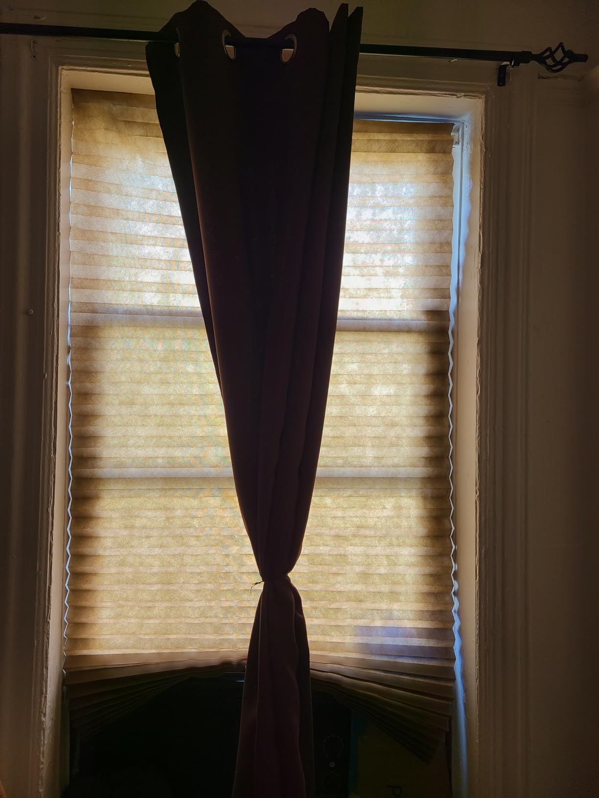 Window Blinds Cordless Blackout No Drill Cut to Size Clip On Stick On Self Adhesive Temporary Blinds Pleated Paper Blinds for Windows Doors Shades for Home Nursery Bedroom Kitchen Bathroom | Non-Woven, Blackout, Easy Install, Self Adhesive, Pleated Window Cover for Indoor Windows Doors Bedroom Kitchen Bathroom customer photo 2