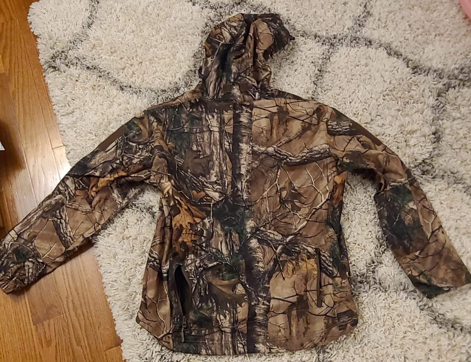 NAVEKULL Men's Silent Hunting Clothes Soft Shell Camo Hiking Jacket customer photo 1