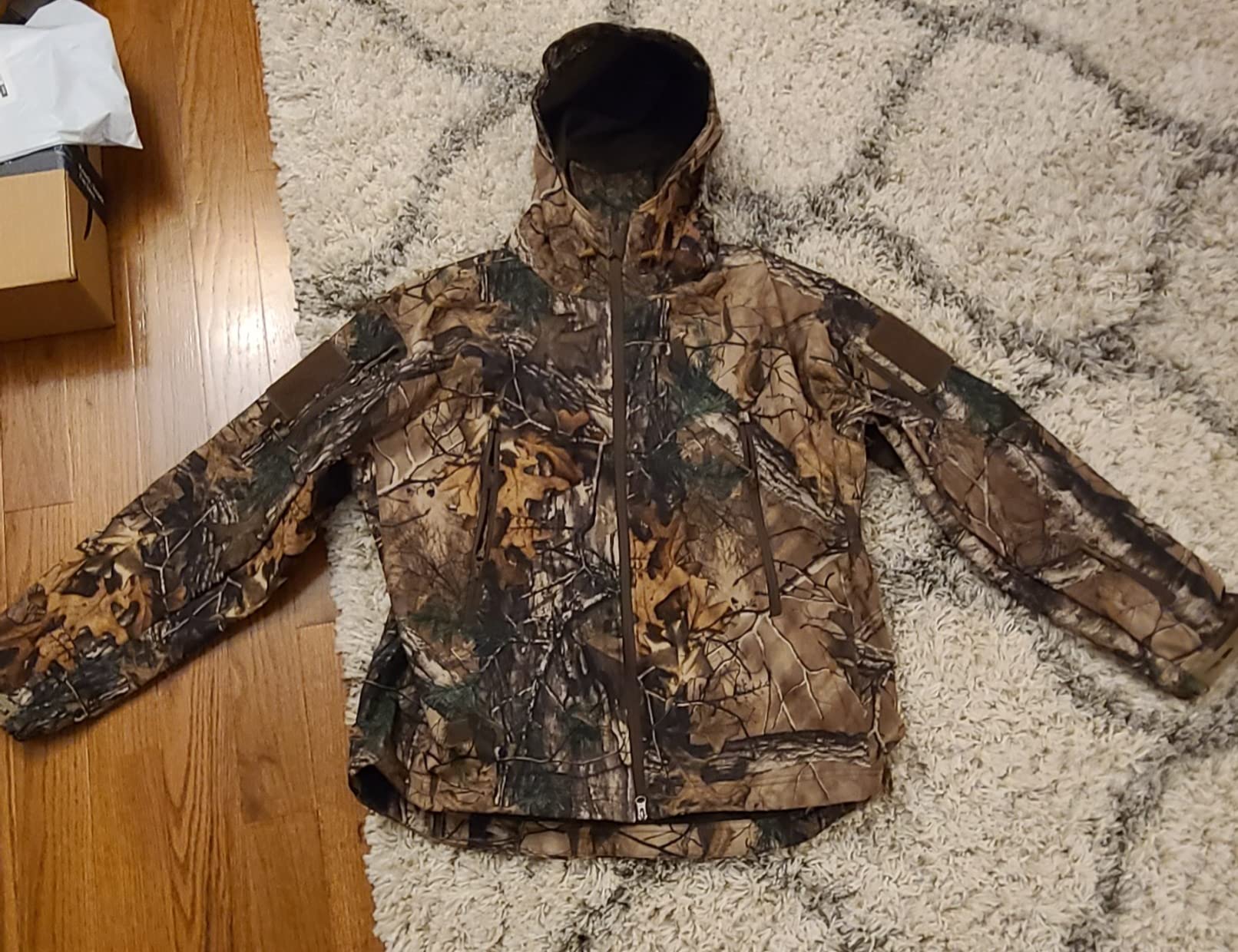 NAVEKULL Men's Silent Hunting Clothes Soft Shell Camo Hiking Jacket customer photo 2