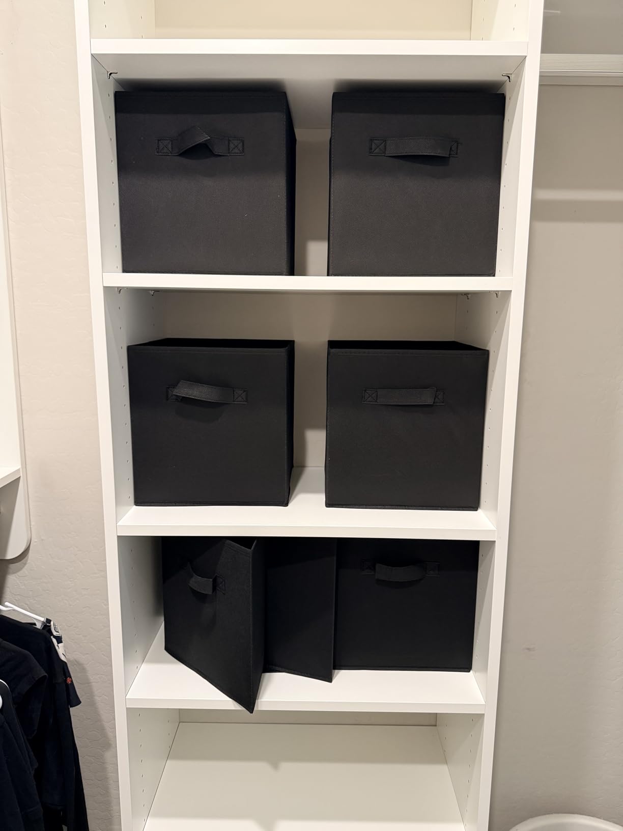 STORAGE MANIAC Storage Cubes, 11 Inch 6 Pack Collapsible Fabric Shelf Bins customer photo 1