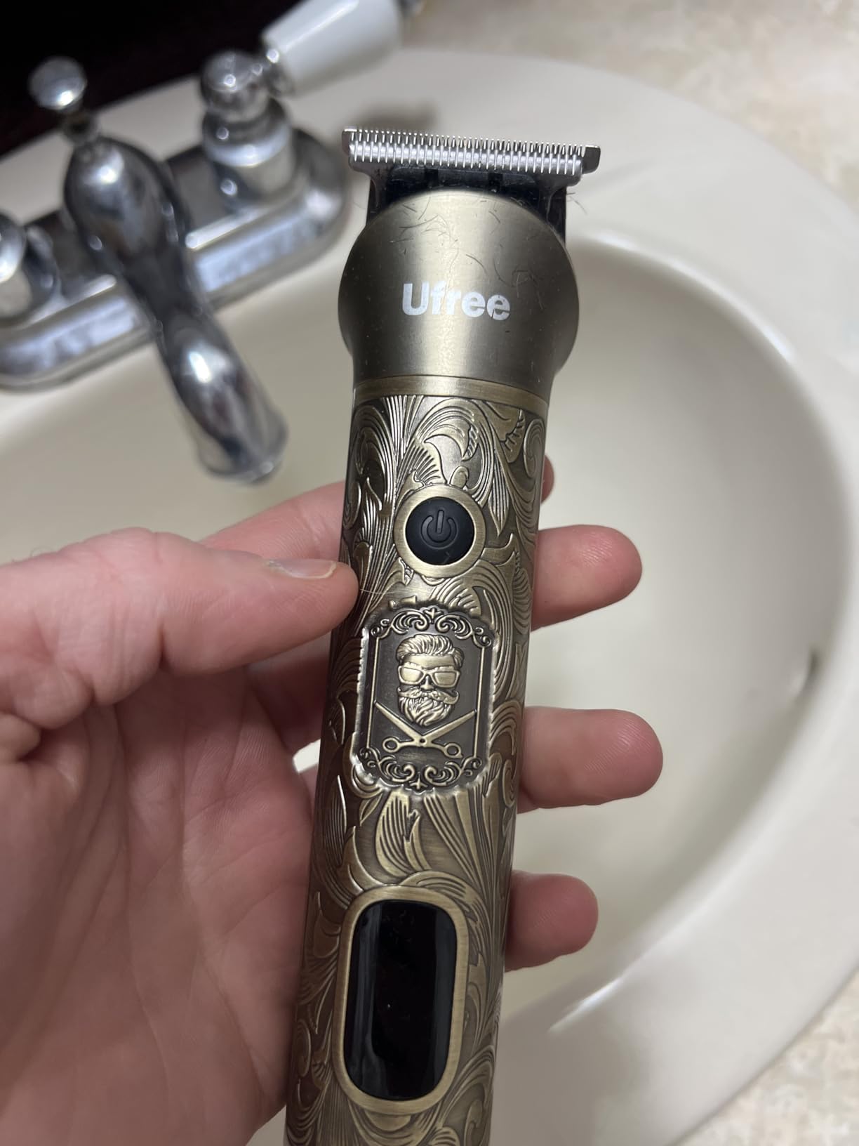 Ufree Professional Beard Trimmer for Men, Electric Shaver Razor, Men Gift | 7 Replaceable Blades for Mustache, Stubble, Face, Body, Nose, T-blade, 12 Adjustable Length Hair Trimmer, Type-C Grooming Kit customer photo 2