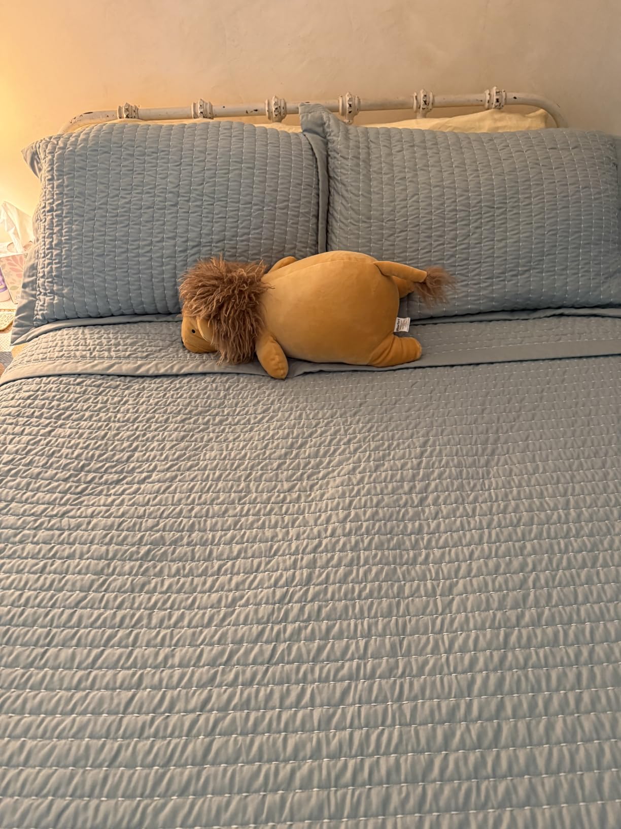 Bedsure Queen Quilt, Lightweight Soft Striped Comforter Bedding Set, Linen | Breathable Bedspread Bedding Set, All-Season Comfort, Summer Coverlet, Hot Sleepers Friendly, OEKO-TEX, 3-Piece Set, 90x96in customer photo 2