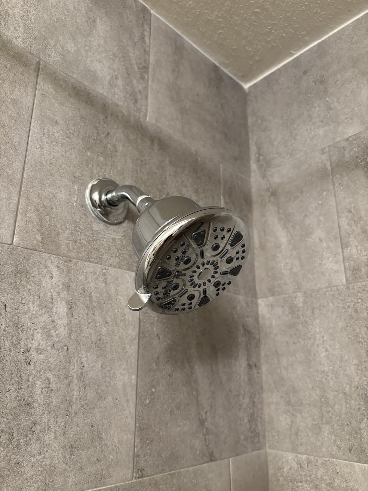 MakeFit Filtered Shower Head - High Pressure Shower Head with Filter for Hard Water Softener - 7 Settings Bathroom Rain Showerhead to Remove Chlorine and Heavy Metals (Chrome) customer photo 1