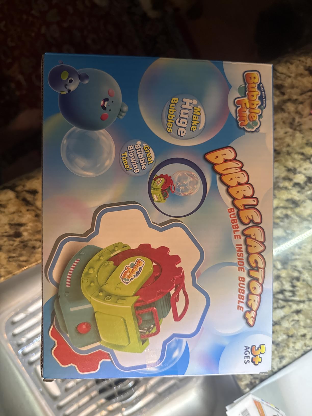 Bubble Machine for Toddlers Kids & Pets with 8oz Safe Solution customer photo 1
