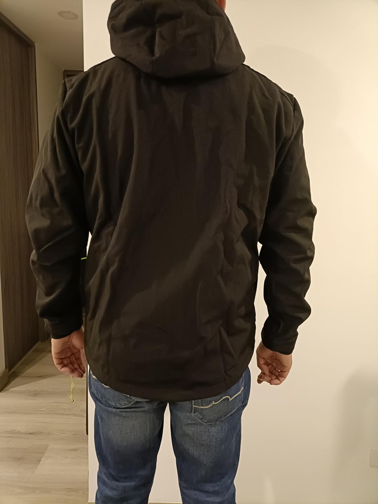 33,000ft Men's Hooded Fleece Lined Rain Shell Jacket Waterproof Lightweight customer photo 1