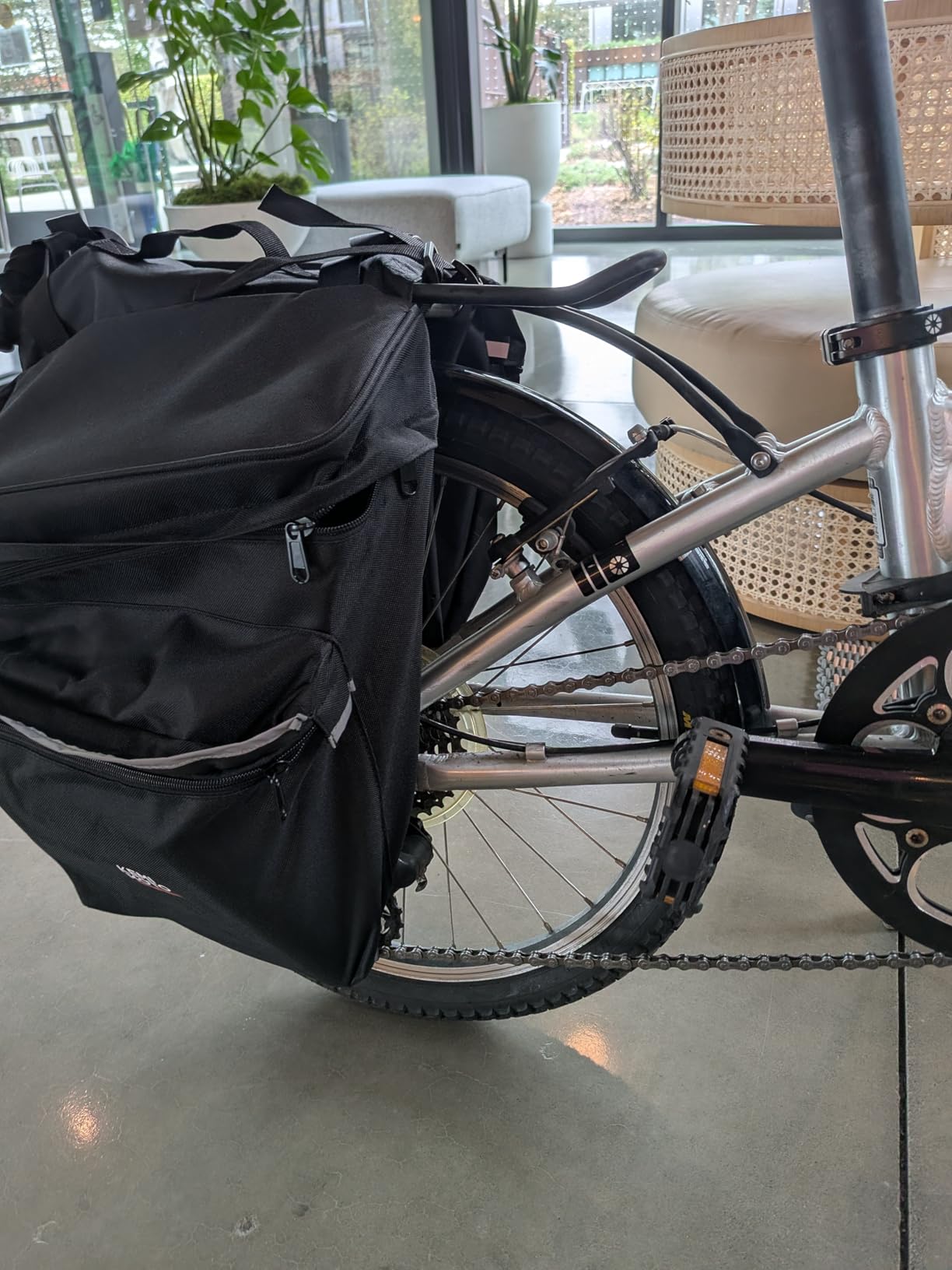 KEMIMOTO Bike Bag Panniers with Rain Cover, 34L Waterproof Rear Rack Bag customer photo 2