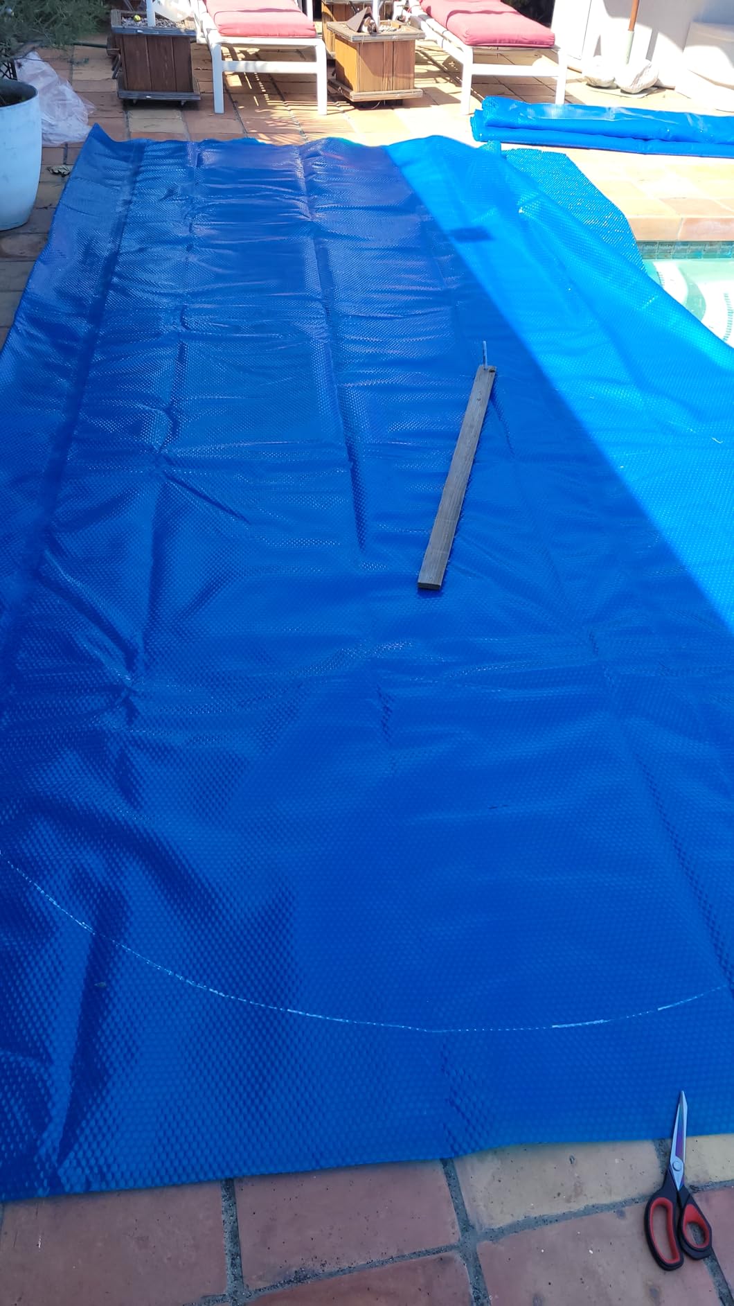 VINGLI 18x36ft Solar Pool Cover 12mil Rectangle Blue customer photo 2