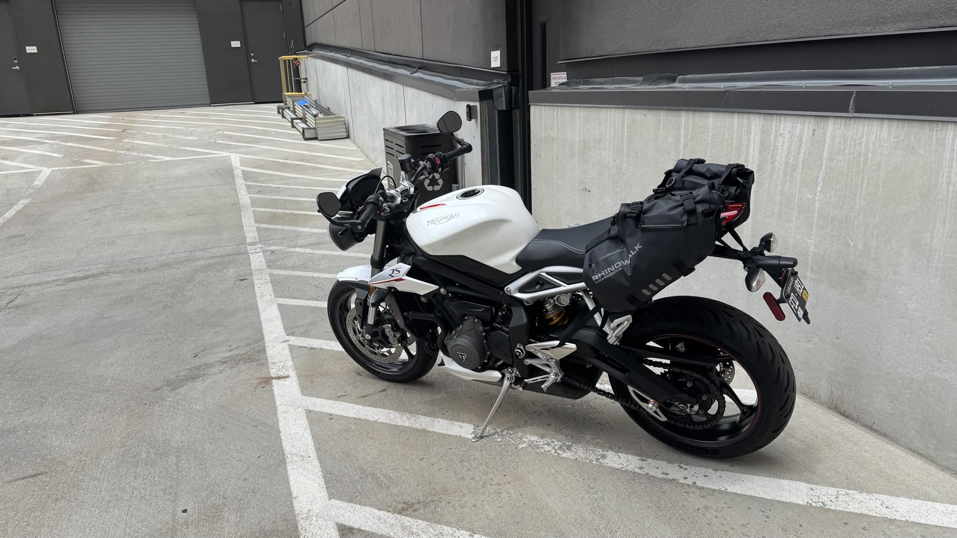 Rhinowalk Motorcycle Saddlebags 48L(24L*2) Waterproof Motorbike Side Bags, Travel Luggage Panniers with Shoulder Strap for Adventure & Sport Motorcycle Racks, 1 Pair customer photo 1