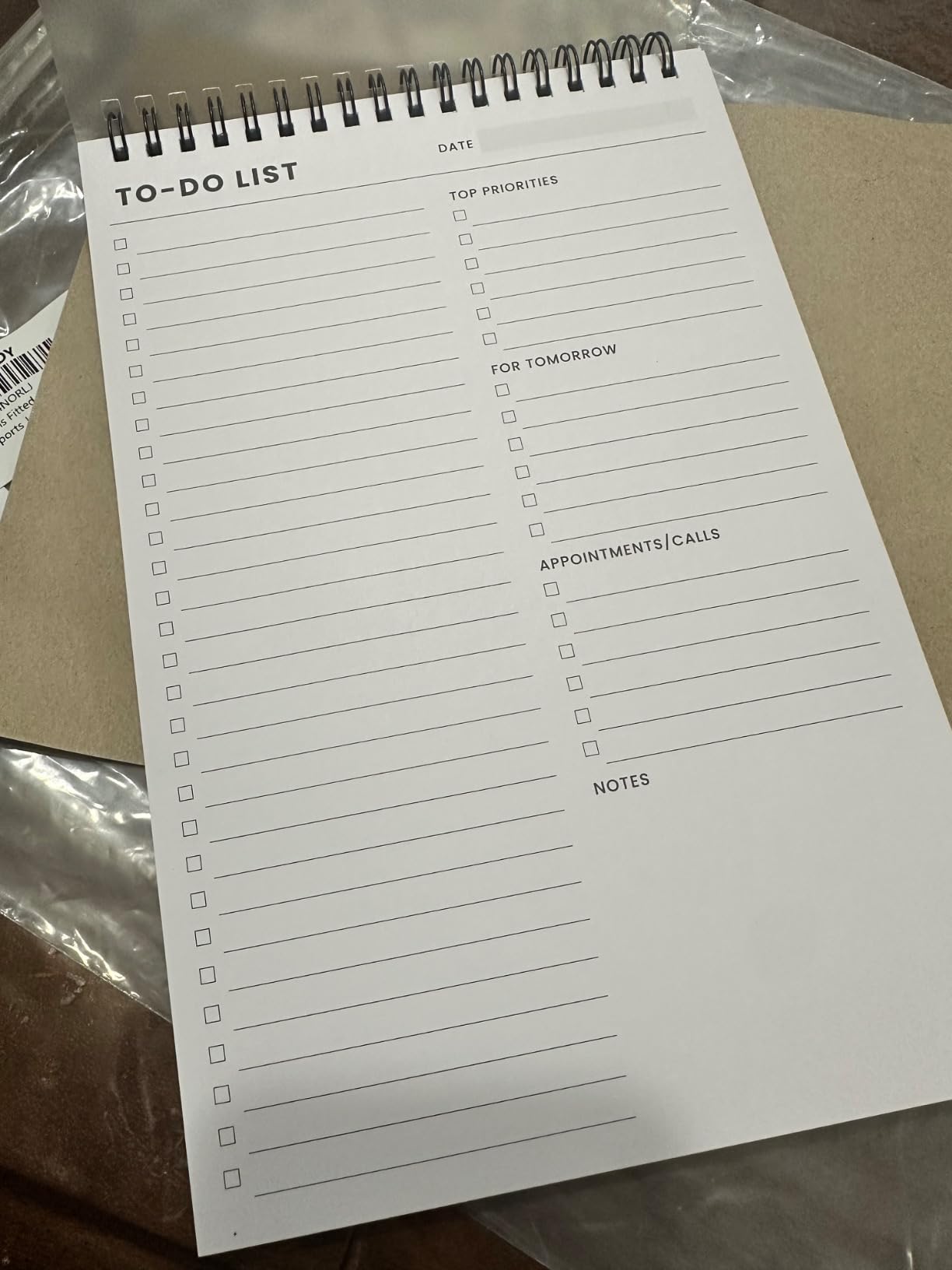To Do List Notepad with Multiple Functional Sections, Spiral Daily Planner customer photo 1