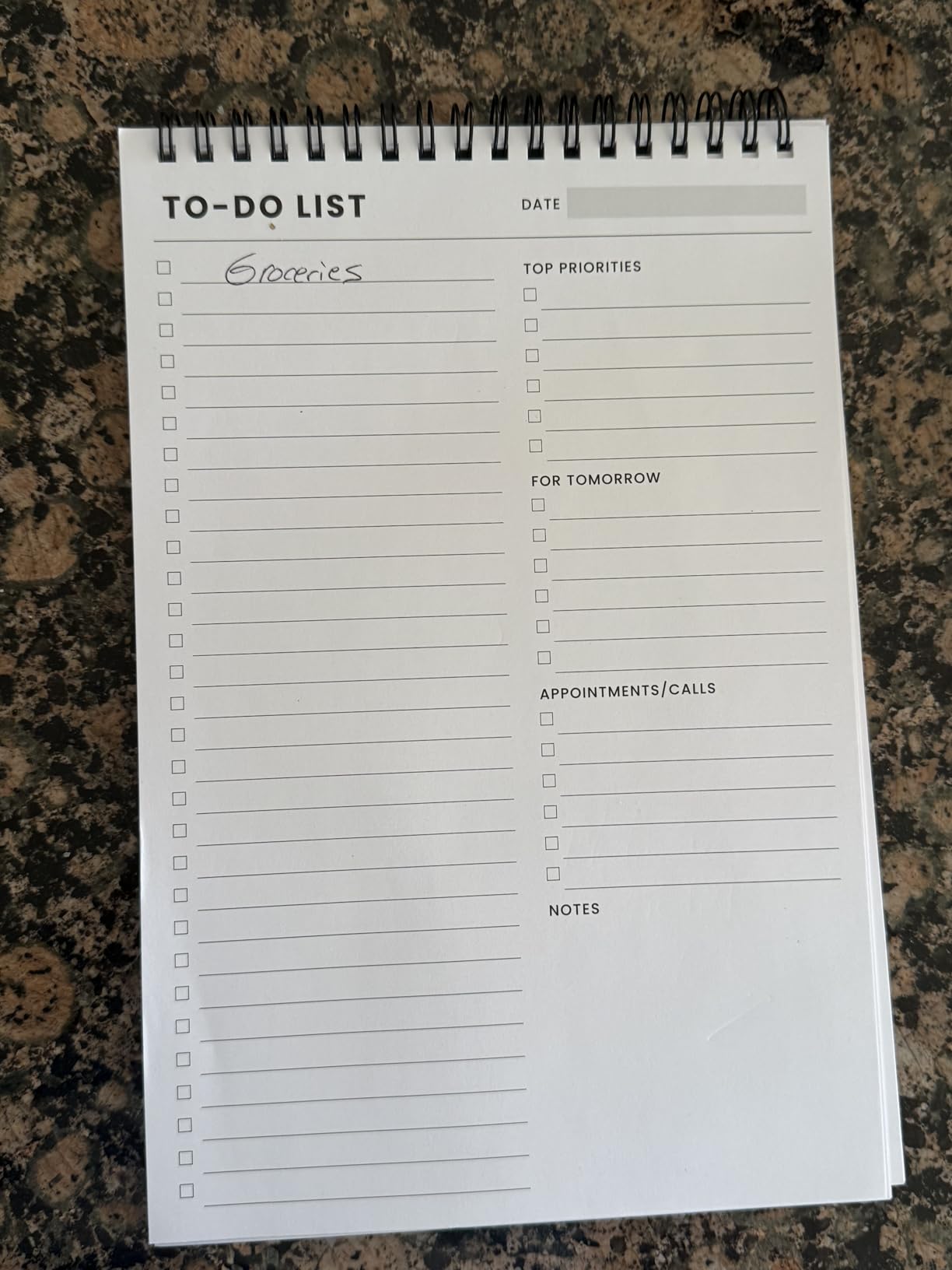 To Do List Notepad with Multiple Functional Sections, Spiral Daily Planner customer photo 2