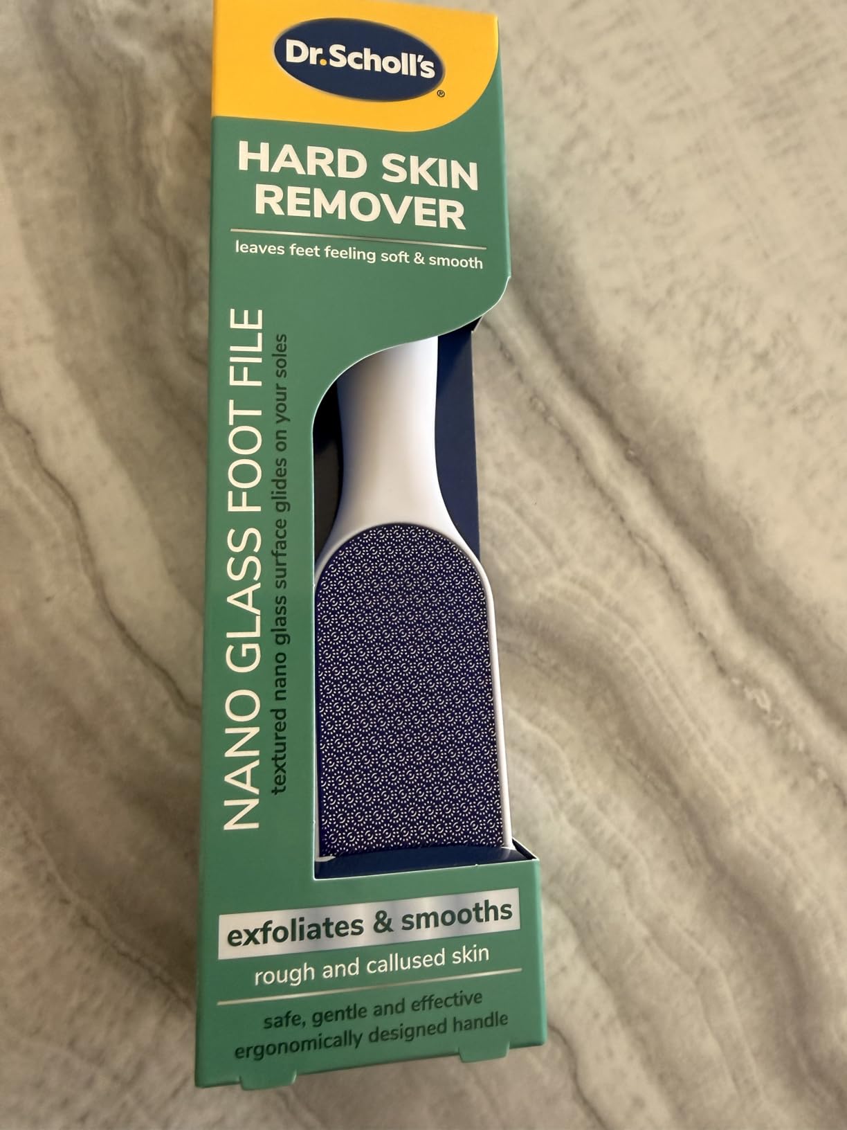 Dr. Scholl's Foot Callus Remover, Nano Glass Foot File, Soft Smooth Feet customer photo 1