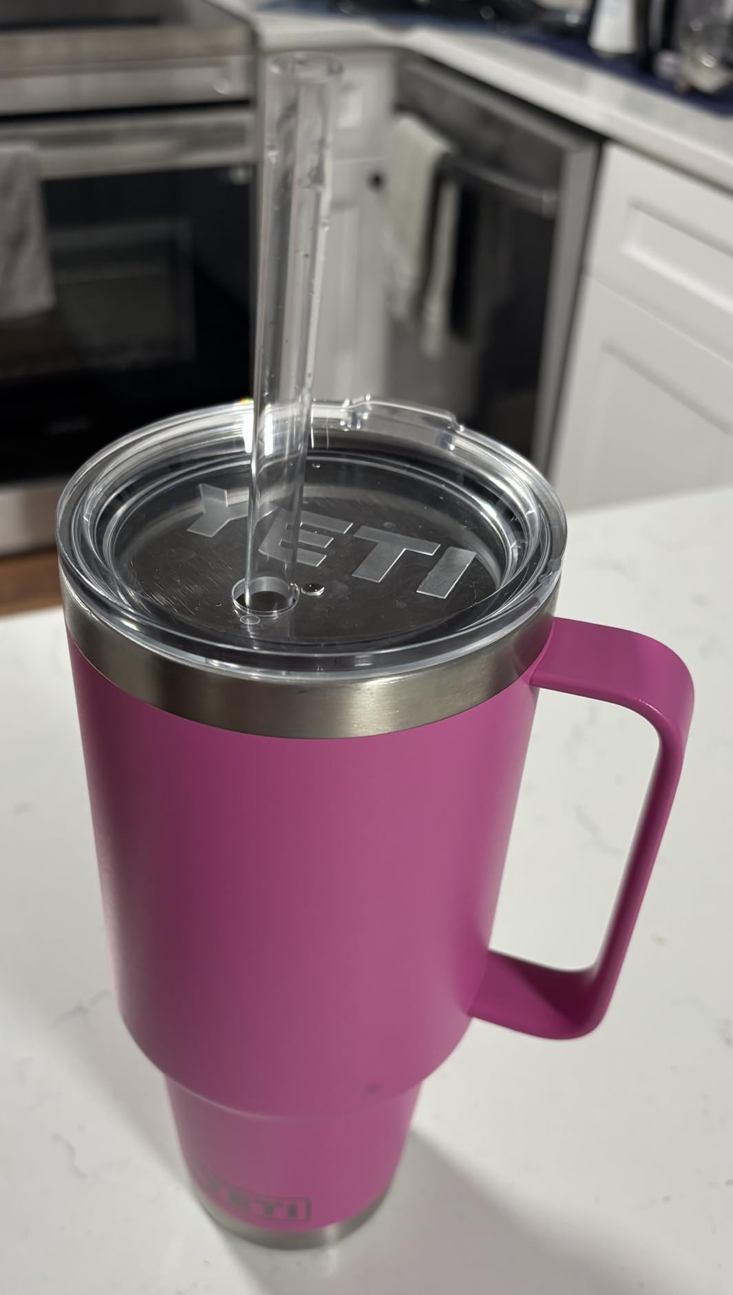 Replacement Straw Compatible with Stanley 40 oz 30 oz Cup Tumbler, 6 Pack Reusable Straw with Cleaning Brush, Plastic, Clear customer photo 1