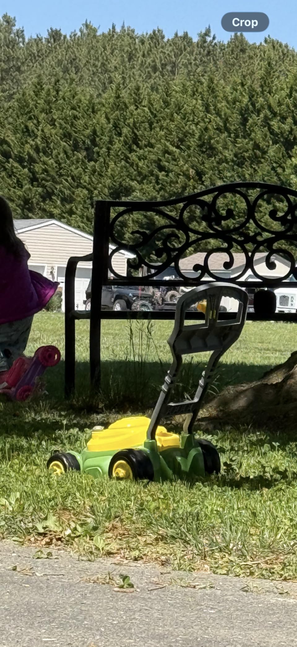 John Deere Bubble Lawn Mower for Toddlers, Bubble Blowing Machines, Indoor and Outdoor Gardening Toy, Birthday, Party Favor for Preschool Girls and Boys, No Batteries Required, 2+ customer photo 1