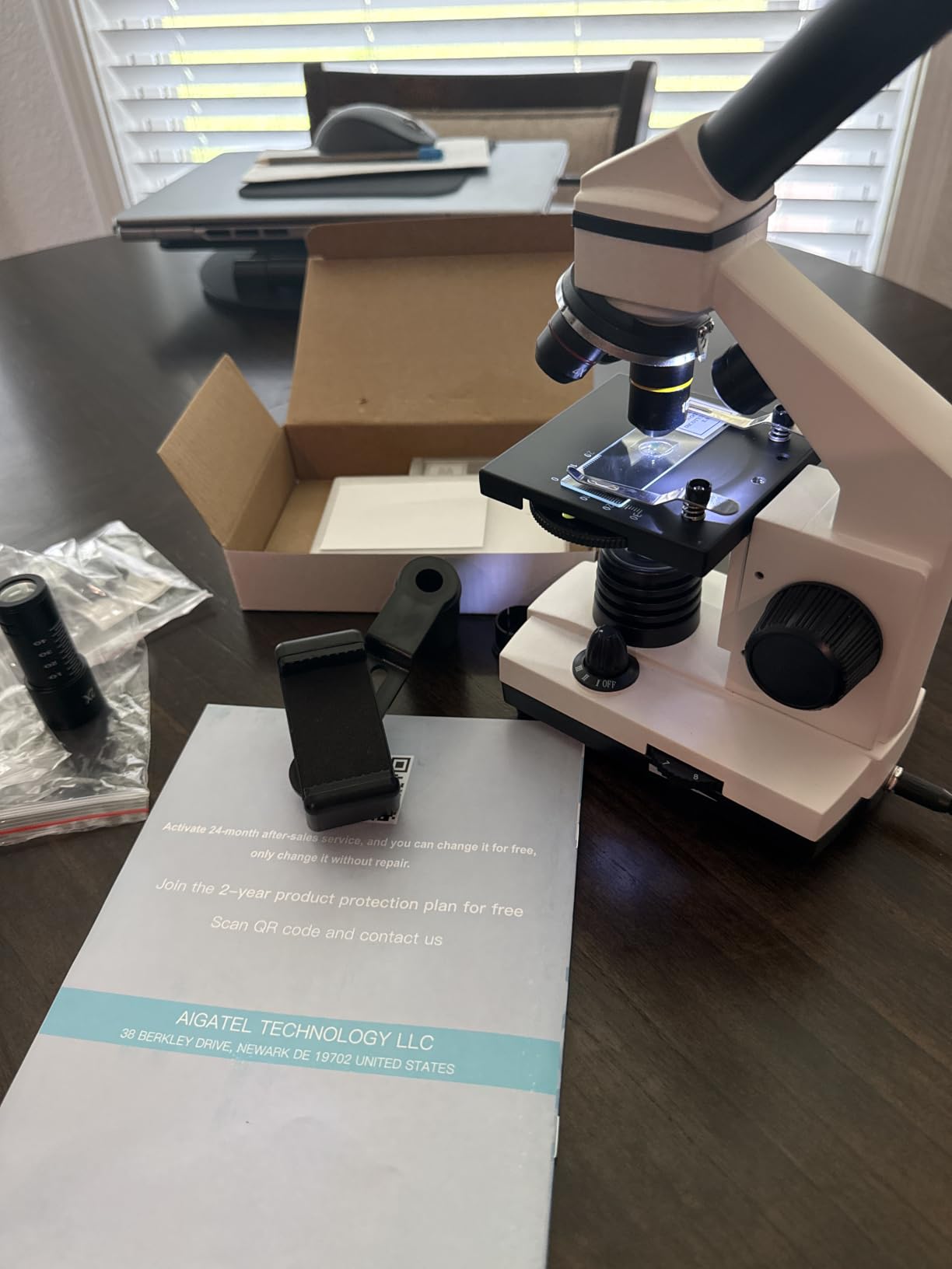 PalliPartners Compound Microscope for Adults & Students, 100X-2000X, with Slides Set & Phone Adapter customer photo 2