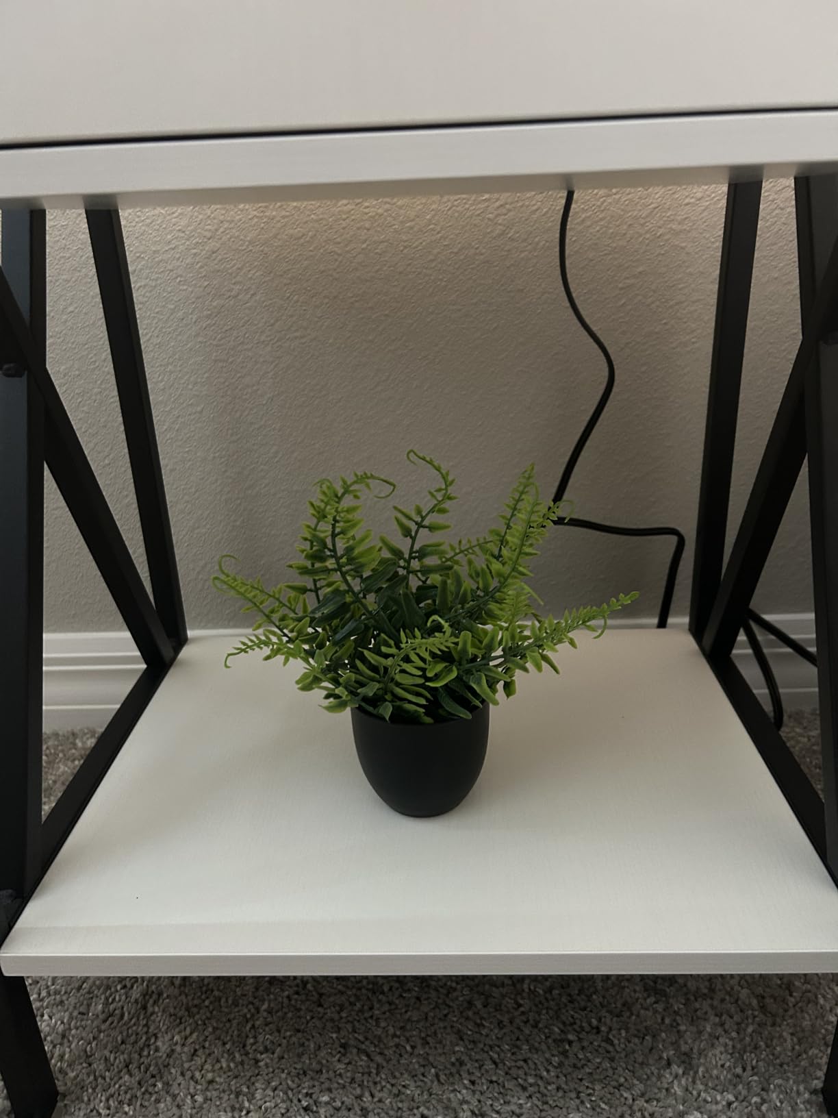 Der Rose 4 Pack Mini Fake Plants in Black Pots, 7