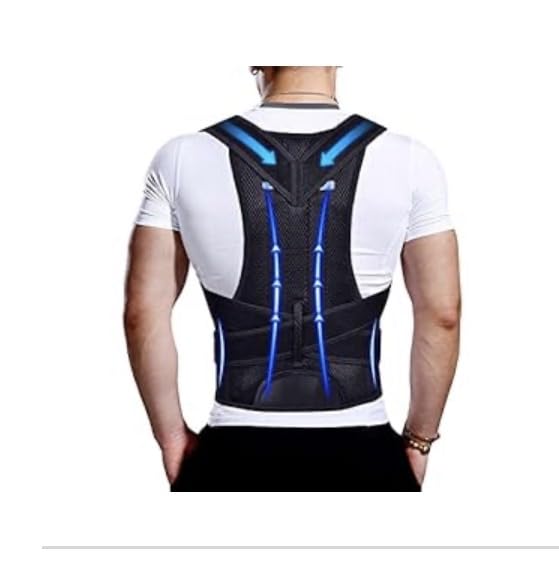 Upgraded Posture Corrector Back Brace for Men and Women, New Version Lumbar Support for Posture Improving and Pain Relief, Full Back Support for Neck, Shoulder, Waist Pain, L customer photo 2