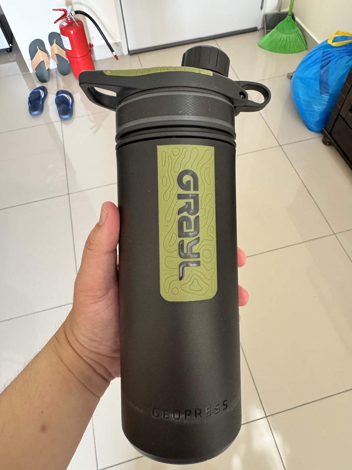 GRAYL GeoPress 24 oz Water Purifier & Water Filter Bottle, Coyote Brown customer photo 2