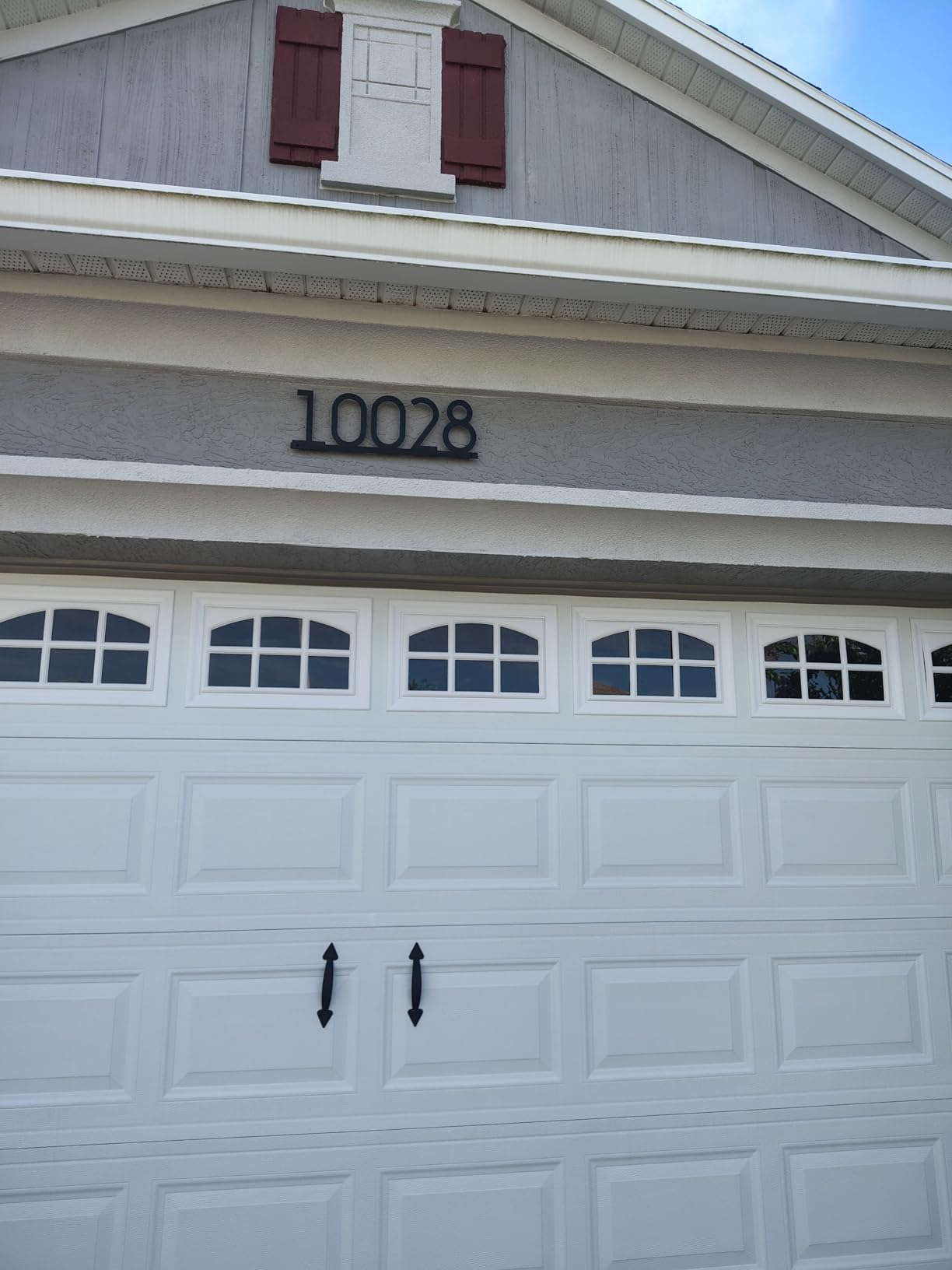 Personalized Metal House Numbers for Outside, Custom Address Numbers for House, Modern Address Sign Plaque with Floating Screw Kit, 911 Visibility Large House Number Sign for Porch, Garage, Yard customer photo 2