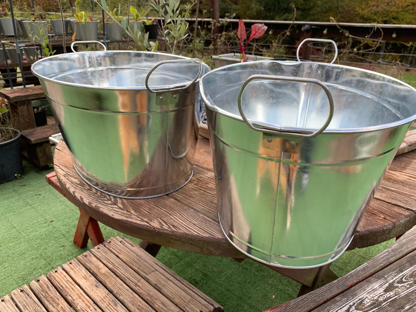 BARsics Large 6-Gallon Galvanized Tin Beverage Tub, 20x14x10 inches (Pack of 2) customer photo 2