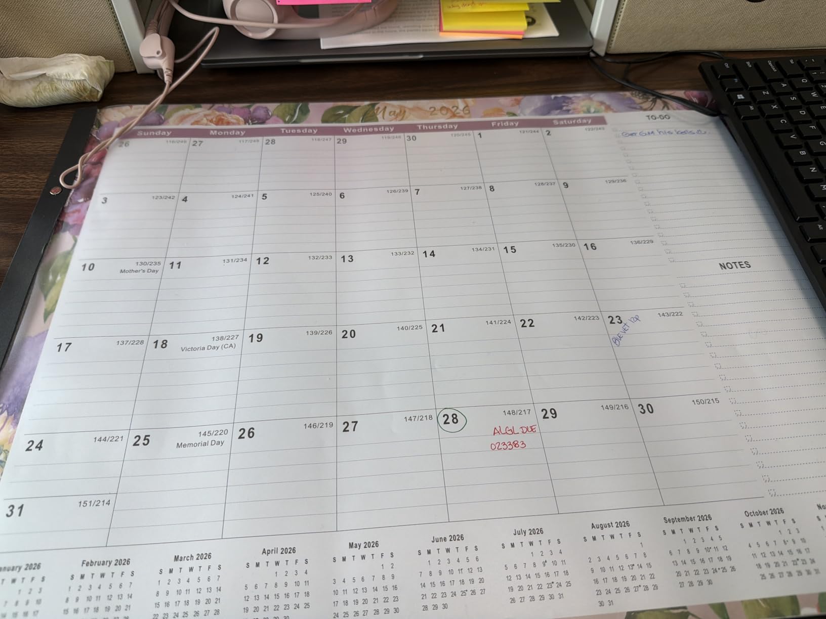 Large Desk Calendar 2026-2027,Jul 2026-Dec 2027,Gannyfer 18-Month Calendar customer photo 1