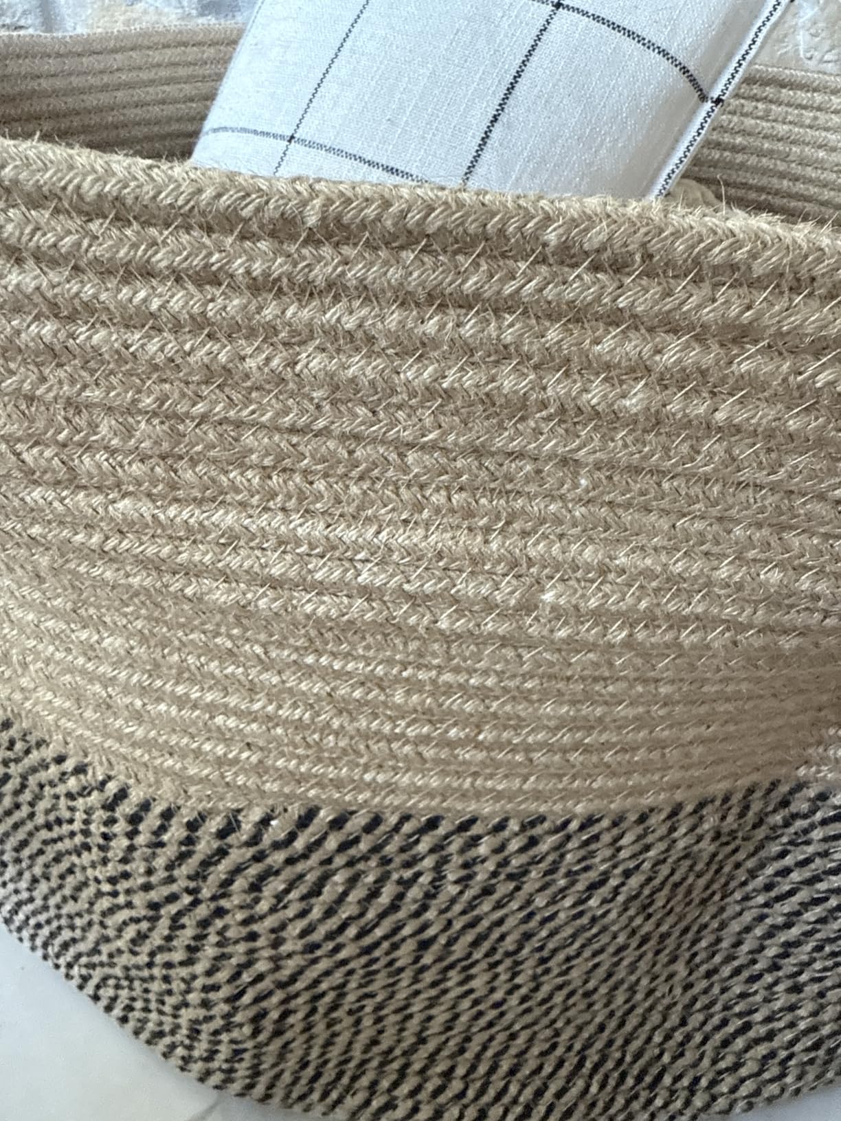 Goodpick Large Wicker Basket for Blankets, Baby Toy Storage Basket, 85L customer photo 2