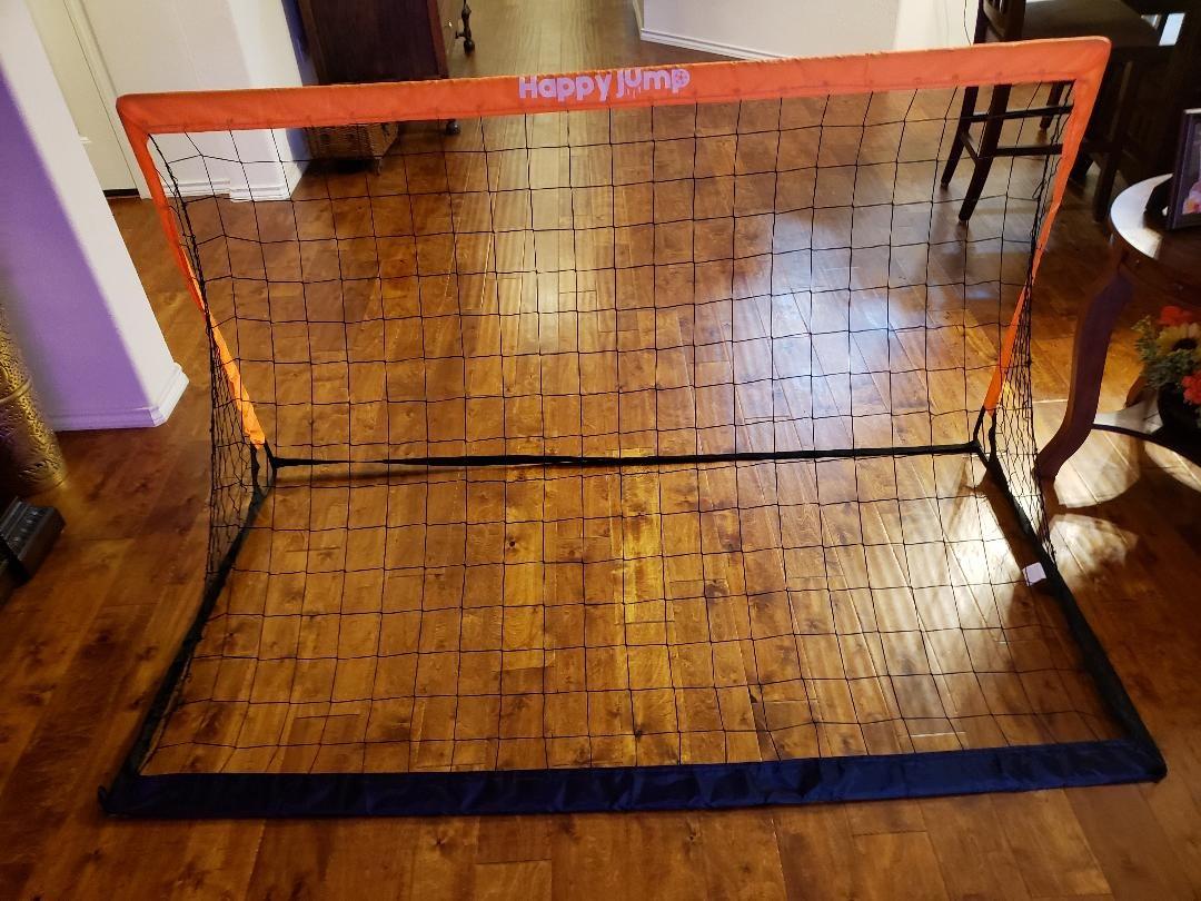 Happy Jump Kids Backyard Soccer Goals 7x5 & 5x3.6 FT, Portable Outdoor Play, Weatherproof Net Steel Frame, Quick Setup Sturdy for All Weather Outdoor Training customer photo 1