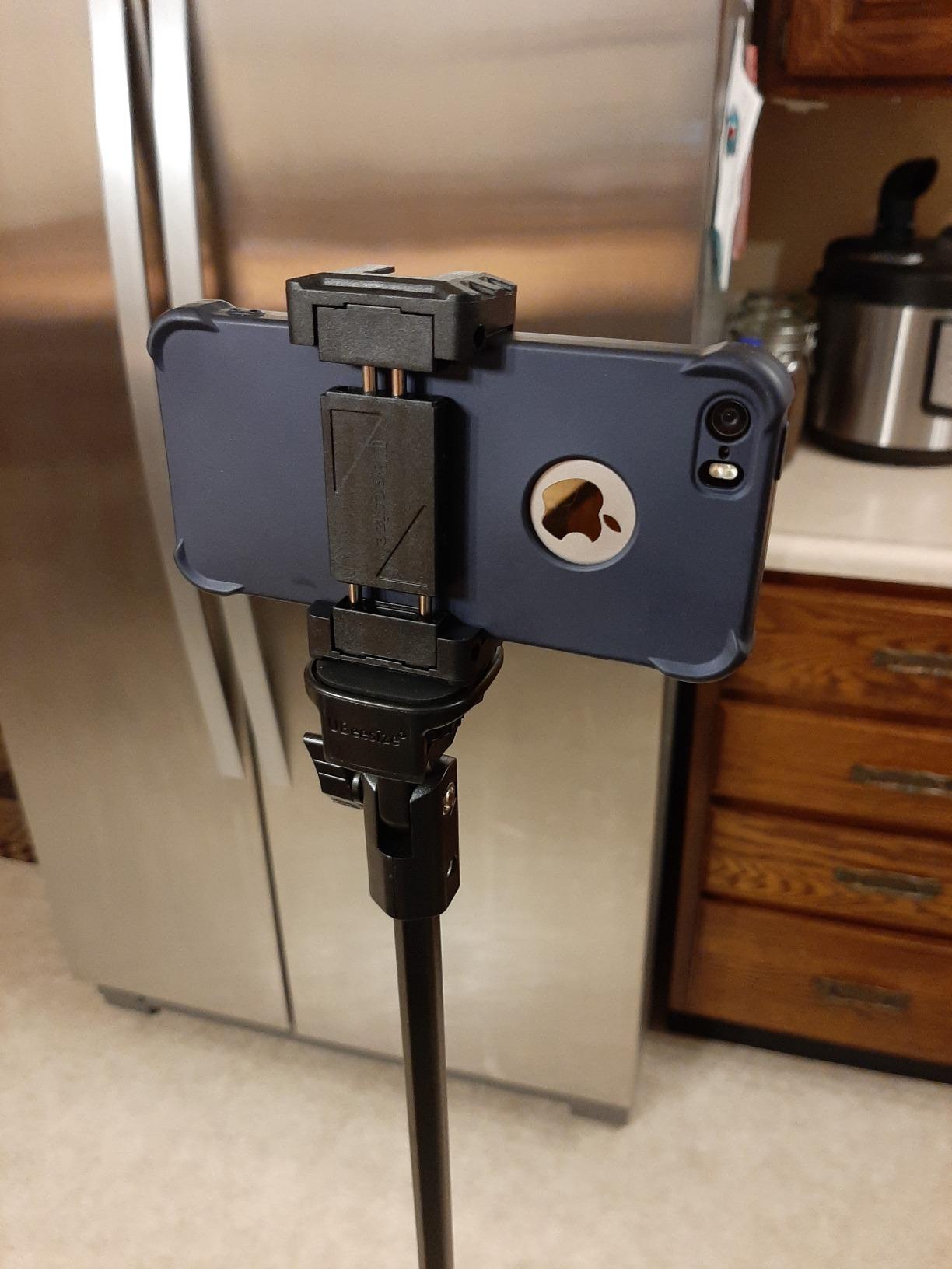 UBeesize 92’’ Cell Phone Tripod Stand with 16.5’’ Gooseneck and Remote, Overhead Tripod with Adjustable 360°Ball Head & Phone Holder for iPhone17 Pro Max/Pro/Plus/ /16/15/14/13, Android Cell Phone customer photo 2