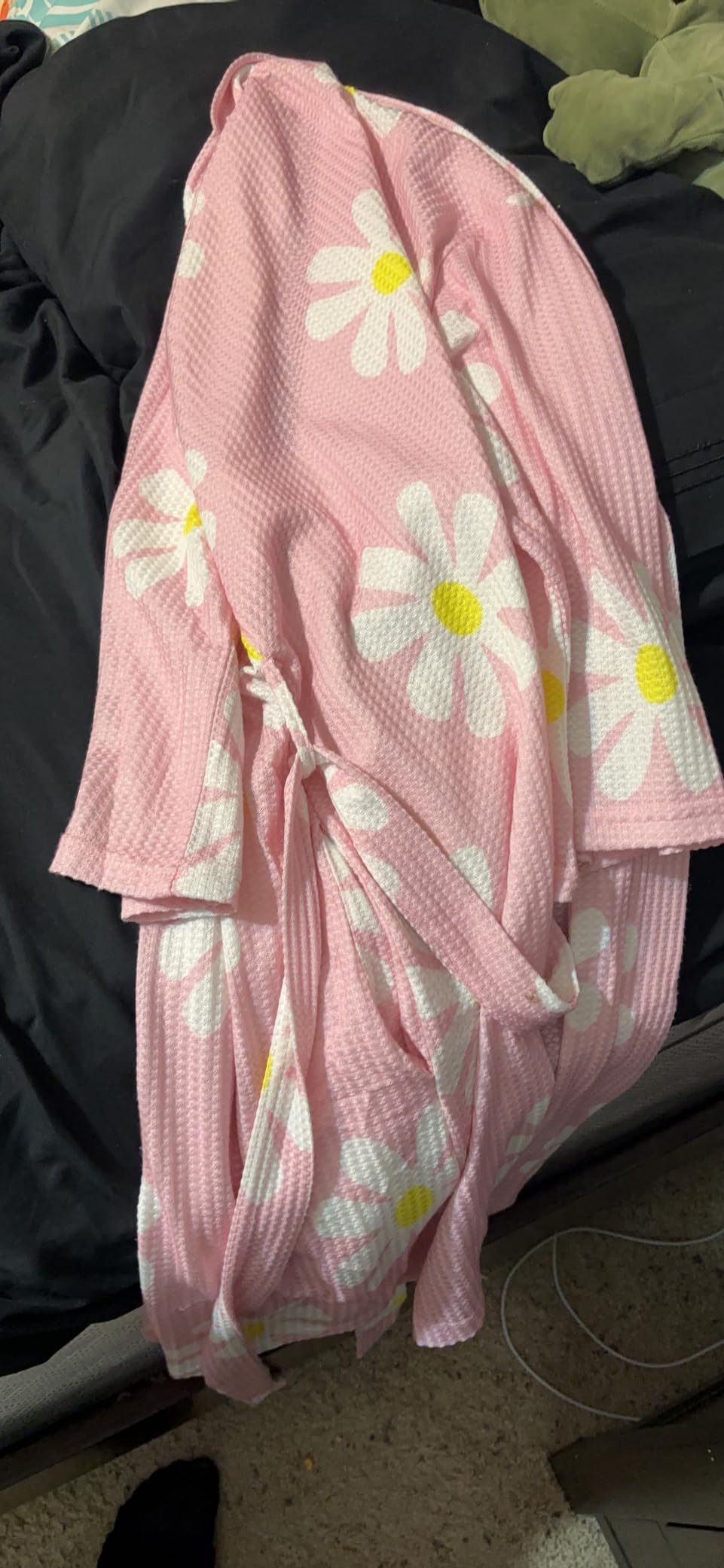 Ekouaer Robes for Women Waffle Knit Bathrobe Soft Lightweight Loungewear customer photo 1