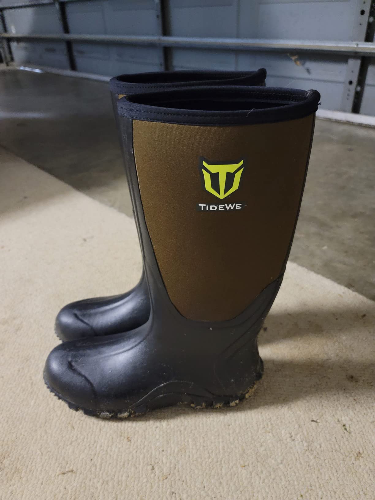 TIDEWE Rubber Boots for Men, Waterproof Rain Boots with Steel Shank customer photo 1