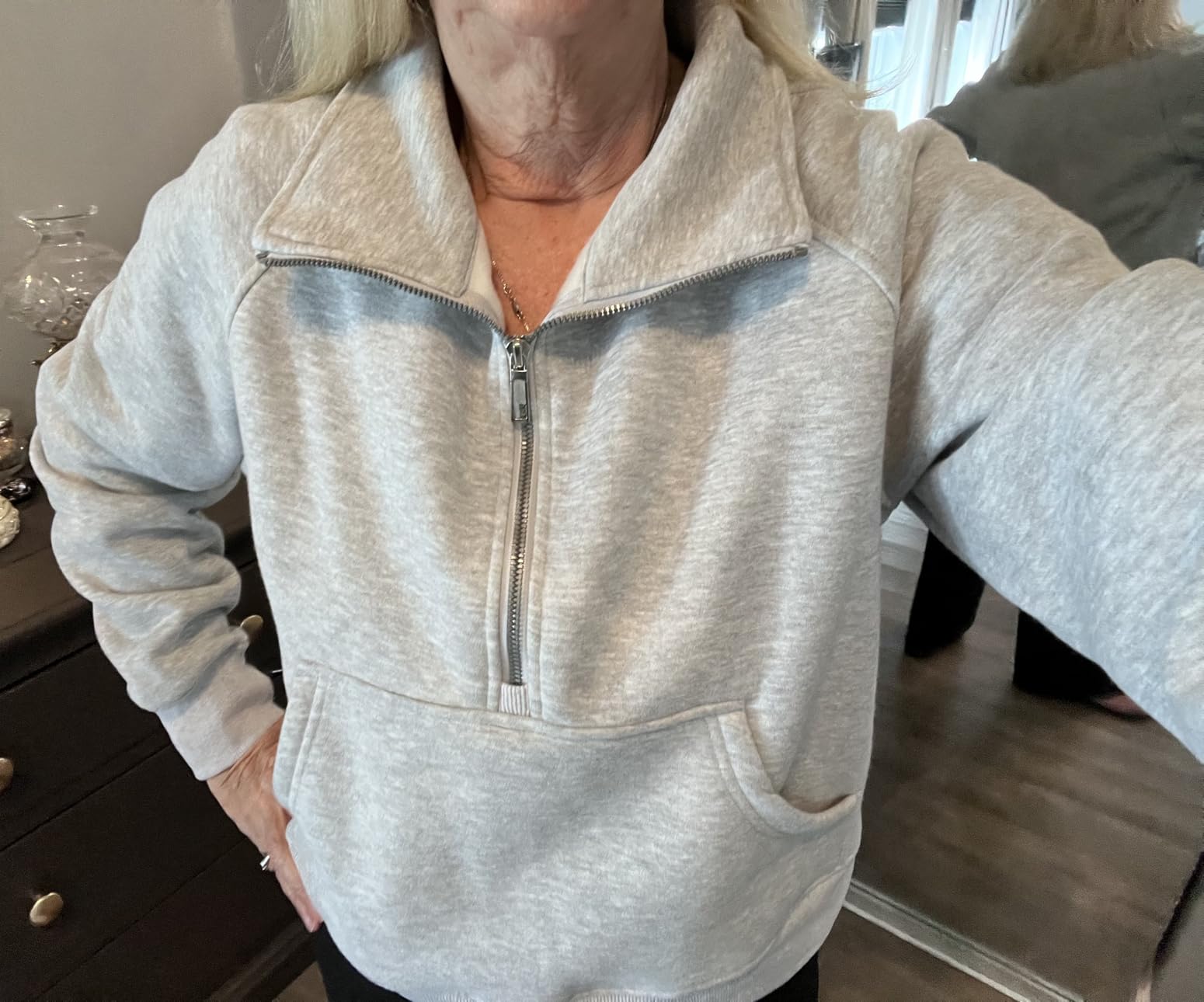 AUTOMET Womens Sweatshirts Half Zip Fleece Pullover Fall Outfits customer photo 1