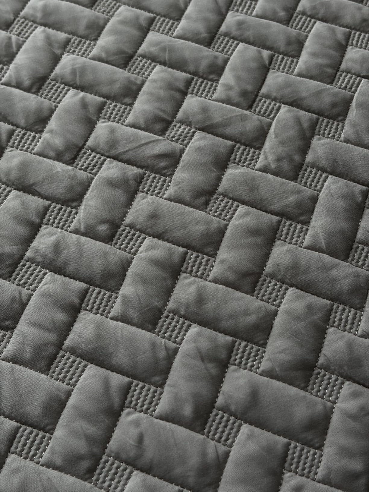 Bedsure Quilts Queen Size, Lightweight Comforter Set, Light Grey Bedspread | Coverlet, Basket Weave, All-Season Comfort, Skin-Friendly Soft, Breathable, Machine Washable, 90