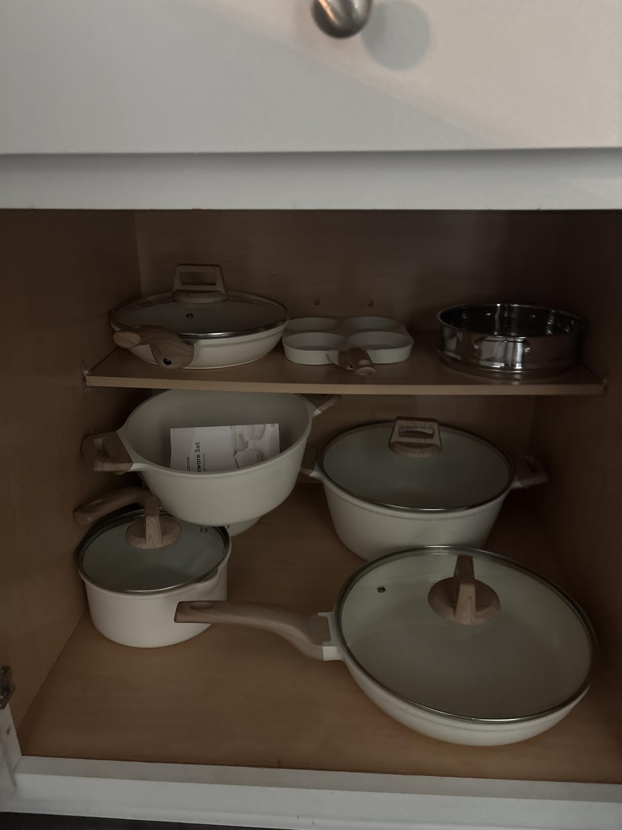 CAROTE 21pcs Pots and Pans Set, Nonstick Cookware Sets, with Egg Pan | Induction Kitchen Cooking Set, Durable, Easy Food Release, Fast & Even Heating, with Frying Pan customer photo 1
