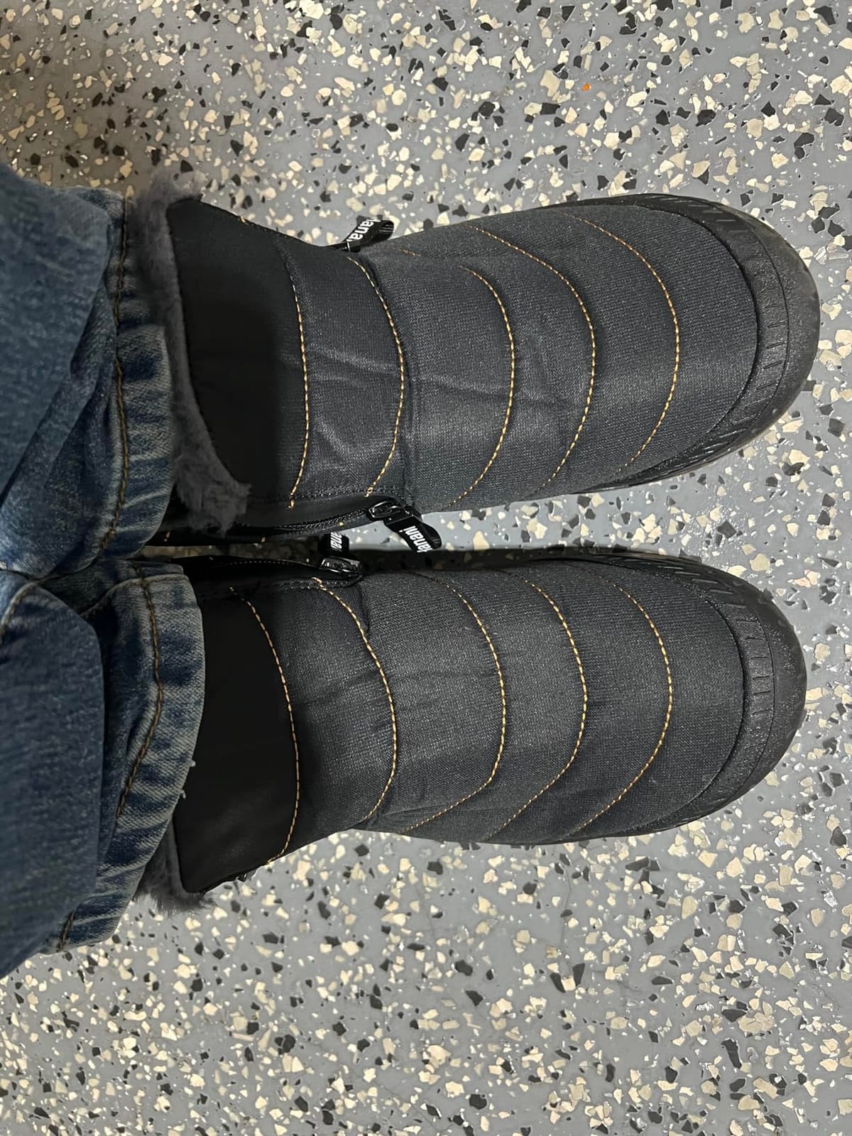 ziitop Snow Boots Mens Waterproof Winter Boots Fur Lined Warm Ankle Boots customer photo 1