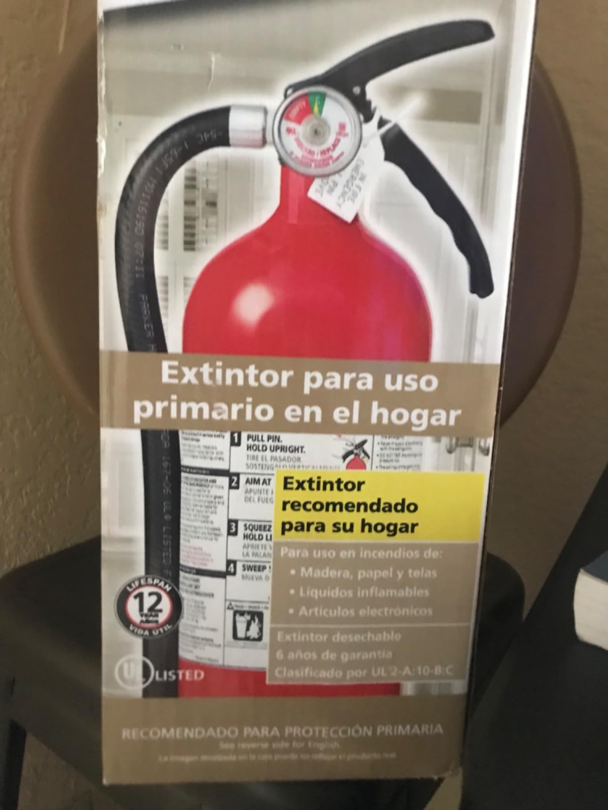 Kidde Living Area Fire Extinguisher for Home, 2-A:10-B:C, KD143-210ABC customer photo 2