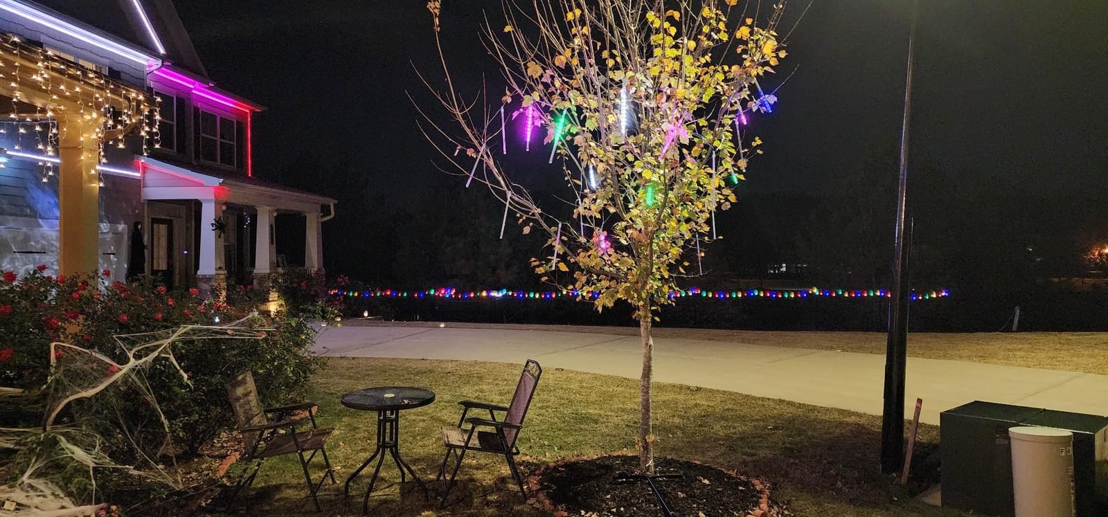 Christmas Lights Outdoor, 24 Tubes Meteor Shower Lights for Xmas Decoration customer photo 1