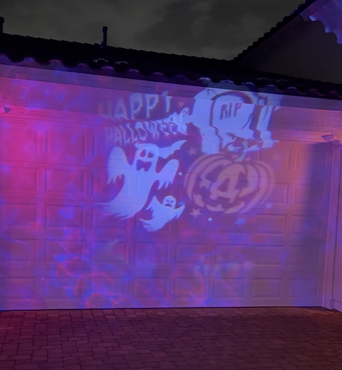 Brighter Halloween Projector Lights, 2026 Upgraded Halloween Decorations Holiday Projector Display 4 Patterns at A Time (Ocean Wave & Patterns), 4 Holiday Themes Christmas’ Day Decor Light customer photo 2