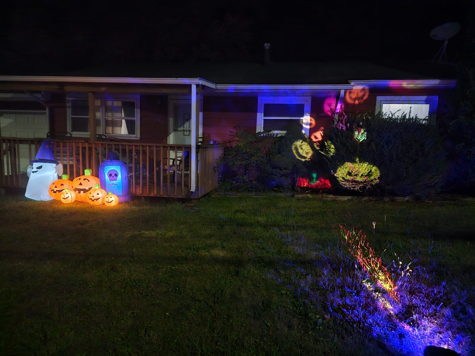 2026 Upgraded Halloween Projector, 8 Patterns (Ocean Wave & Patterns),8 Theme Waterproof Holiday Projector with Remote for Halloween,Christmas,Happy New Year customer photo 1