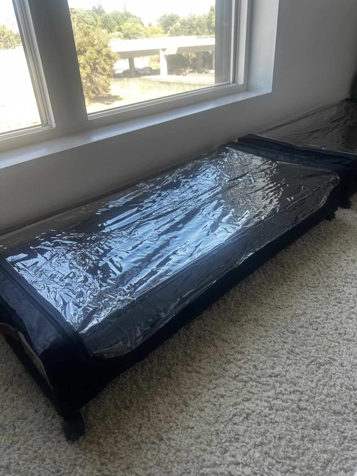 Yecaye Under Bed Storage with Wheels, 2Pack Under Bed Storage Containers, Underbed Shoe Storage Organizer, Rolling Under Bed Metal Drawers for Clothes, Blankets(30.71 x 16.93 x 6.69 in) customer photo 2