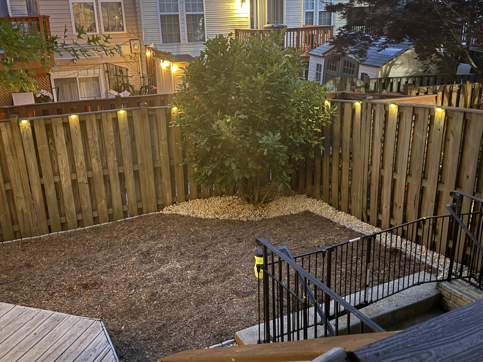 Solar Deck Lights, Solar Step Lights Waterproof, 12 Pack Warm White customer photo 1